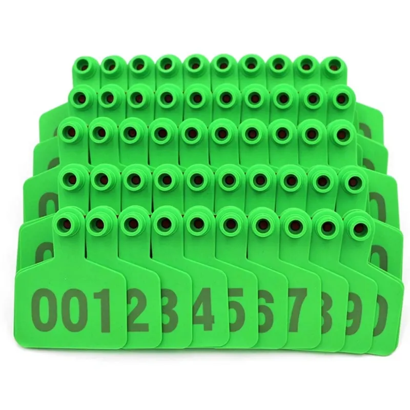 Livestock 100 Sequential Numbered Tags for Goats, Pigs, Cattle & More