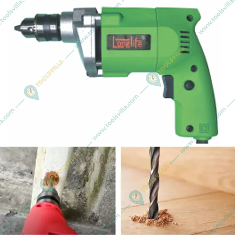 Longlife 10 mm 300 Watt Electric Drill Machine, 2600 RPM (LF-10PF)