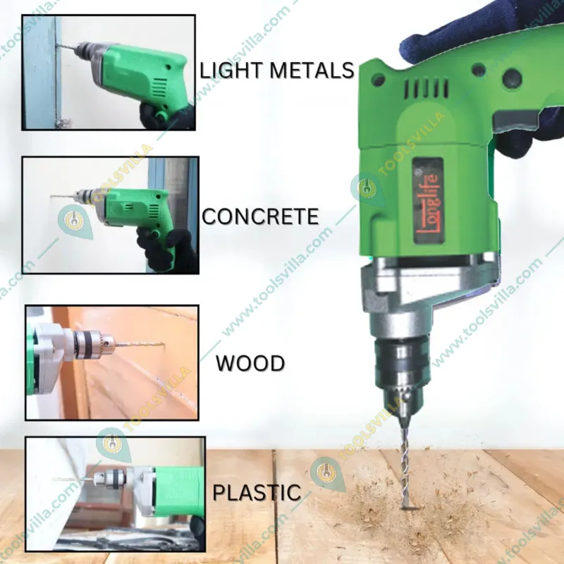 Longlife 10 mm 300 Watt Electric Drill Machine, 2600 RPM (LF-10PF)