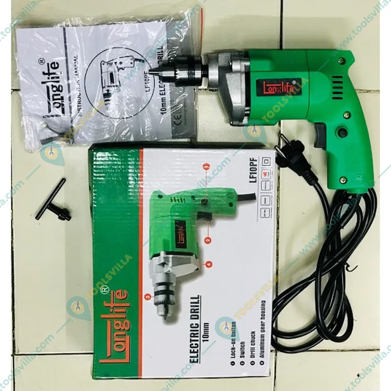 Longlife 10 mm 300 Watt Electric Drill Machine, 2600 RPM (LF-10PF)