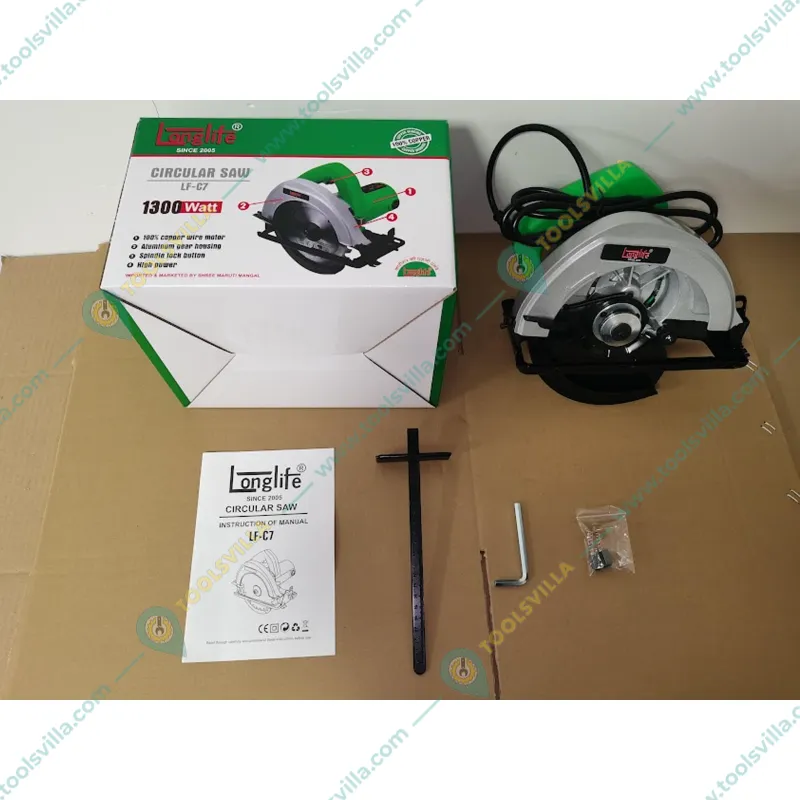 Longlife 185 mm 1300 Watt Circular Saw, 5600 RPM (LF-C7)