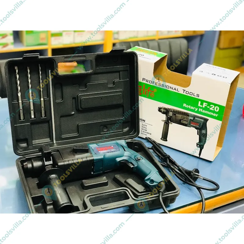 Longlife 20 mm 800 Watt Rotary Hammer Drill, 850 RPM (LF-20)