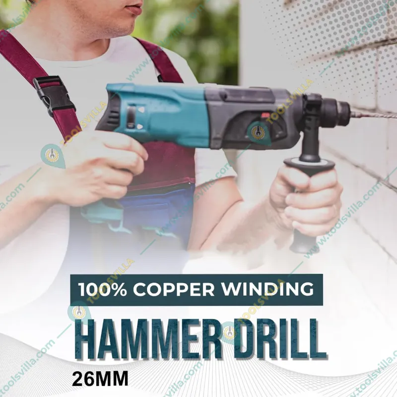 Longlife 26 mm 850 Watt Rotary Hammer Drill, 1100 RPM (LF-26)