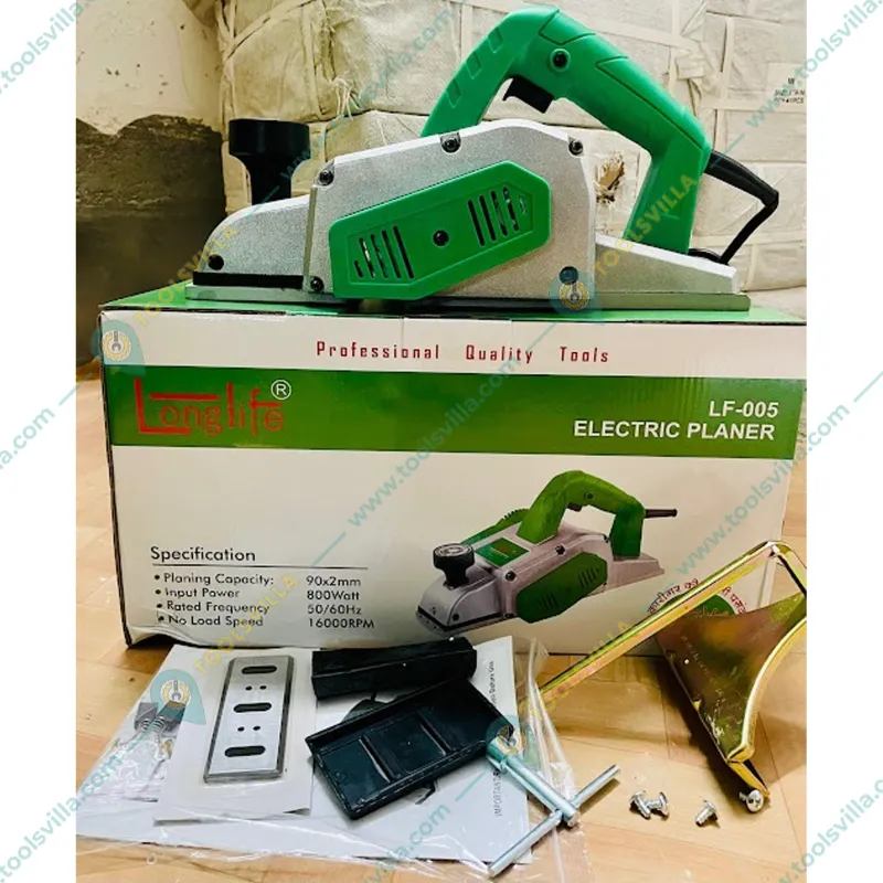 Longlife 90x2 mm 800 Watt Woodworking Electric Planer, 16000 RPM (LF-005)