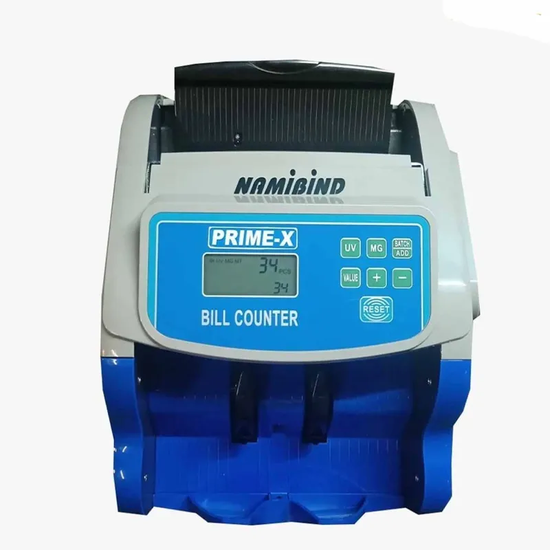 Namibind PRIME X Loose Note Cash Counting Machine With Fake Note Detection 3 Side Display