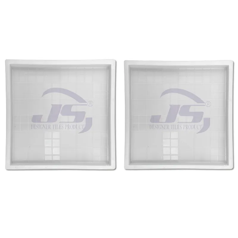 JS DESIGNER  Pack Of 2  Ludo Shape Chequered Tiles Mould  12"X12"
