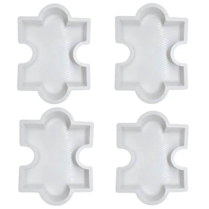  RK 60 mm Machhli Shape Pack Of 4 Plastic Paver Block Mould | 34 x 24 x 6 Cm