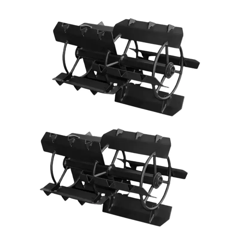 Heavy Duty 2 Pieces 14 Inch Mini Paddy Cage Wheel for 5 to 9 HP Petrol Power Tiller 