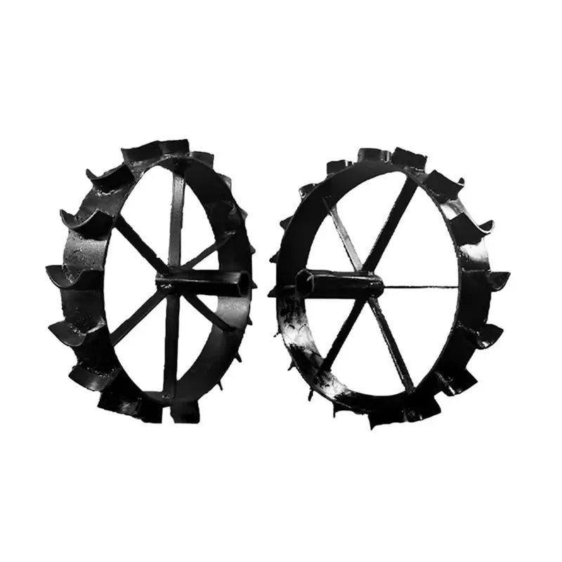 Made In India 2 Pcs of 16 inch Economy Big Iron Wheel for 5 to 12 HP Petrol Power Tiller