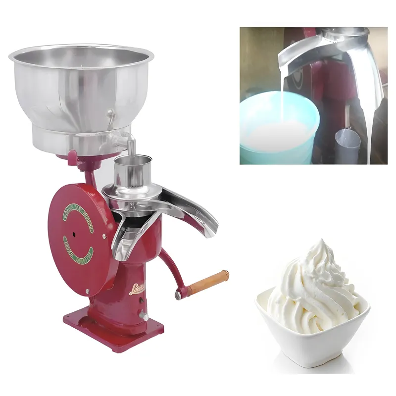 Made in India 160 LPH Hand Operated Milk Cream Separator MS Bowl, 22 Litres Tank Capacity
