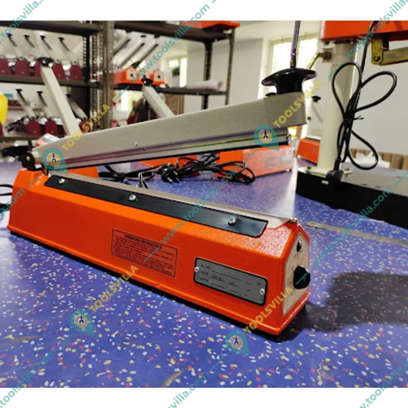 12 Inch Impulse Hand Sealer with time Adjustment Facility for Plastic pouch packing