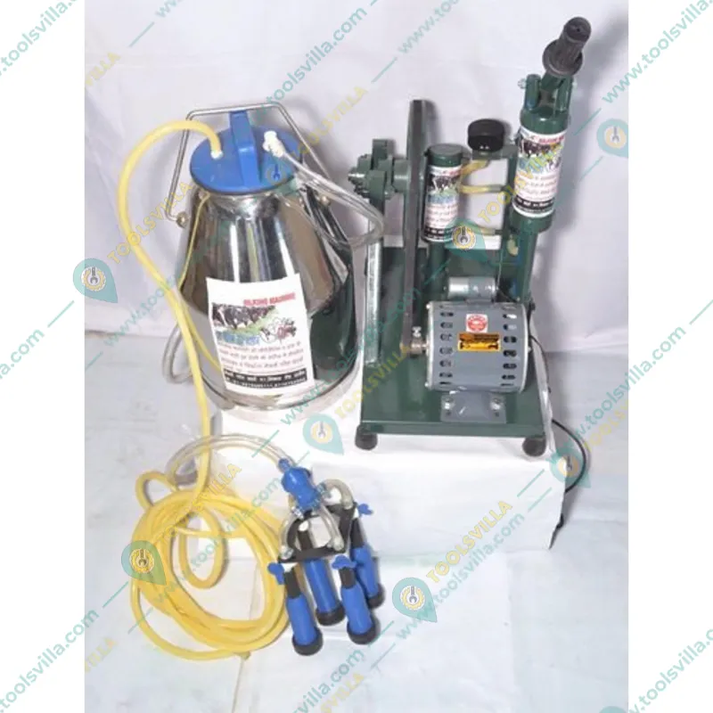 2 in 1 Hand & Electric Single Bucket Milking Machine With 24 Liters Stainless Steel Milking Bucket