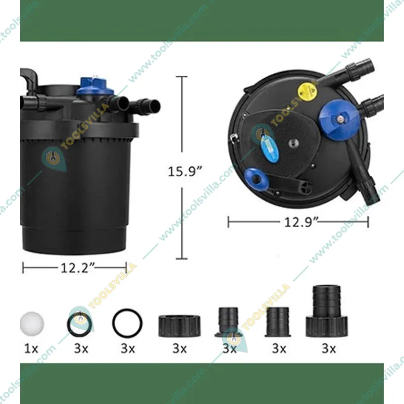 Sunsun CPF-5000 11 Watts UV CPF Series Pond Filter Without Pump