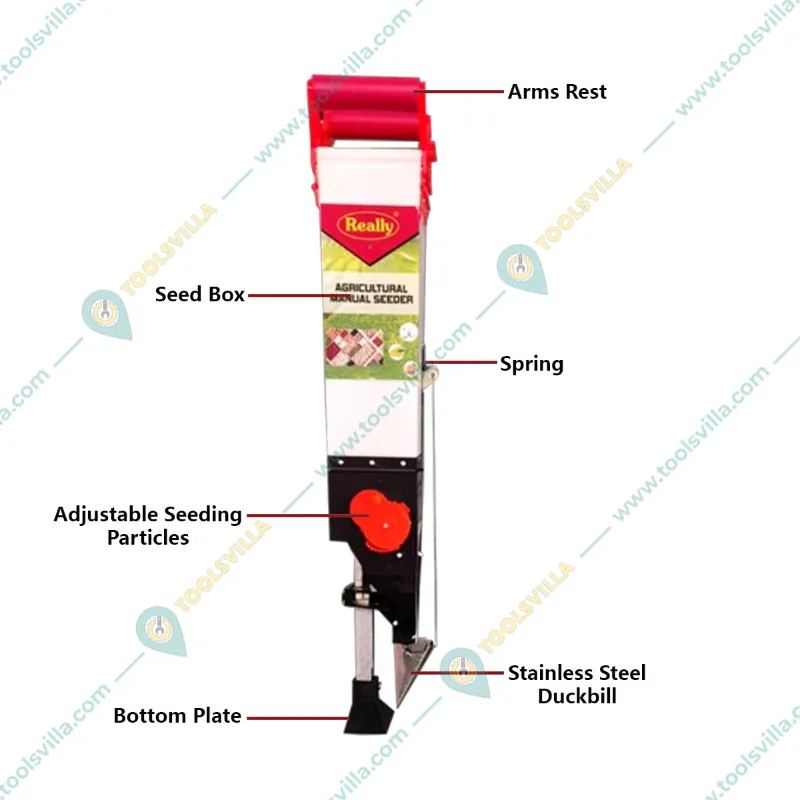Really RAPL-MS-1S Agricultural Seeding Tool Plant Seeder/Single Barrel Hand Operated Manual Plant Seed Spreader