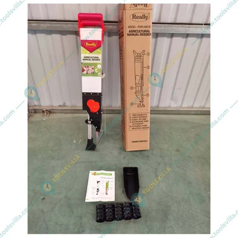 Really RAPL-MS-1S Agricultural Seeding Tool Plant Seeder/Single Barrel Hand Operated Manual Plant Seed Spreader