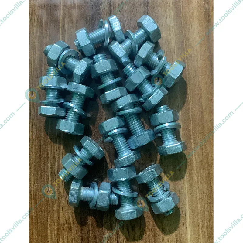 15 pcs of Nut Bolt with Washer M10 for Power Tiller & Weeder