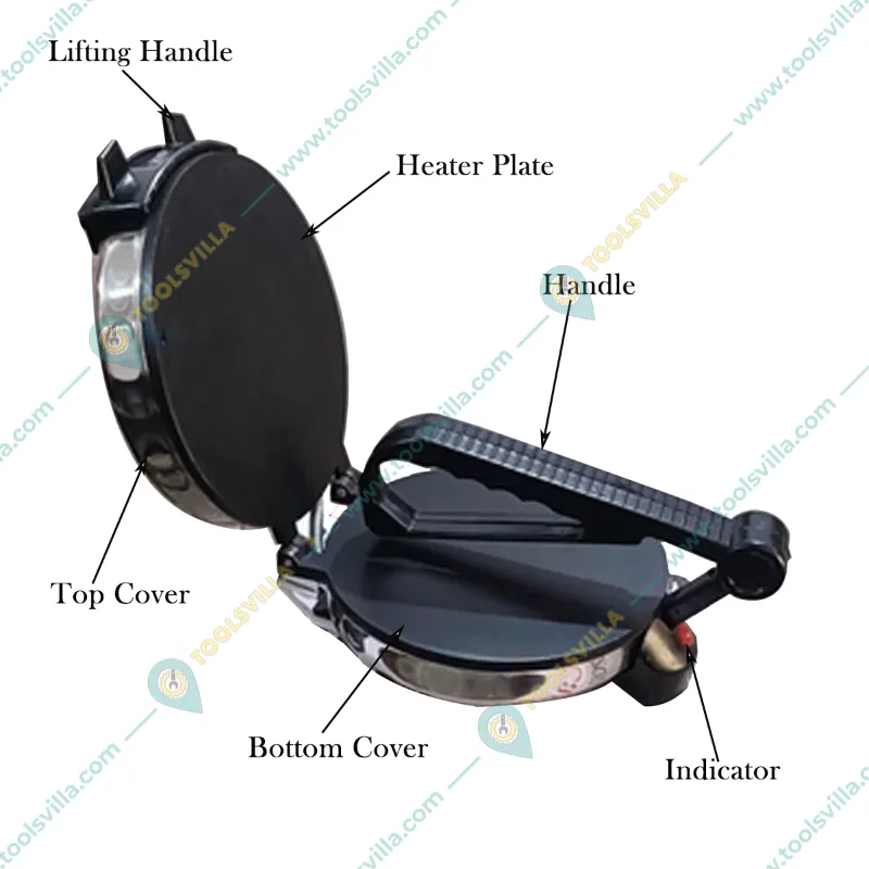  Domestic Stainless Steel Electric Chapati Maker, 900W 