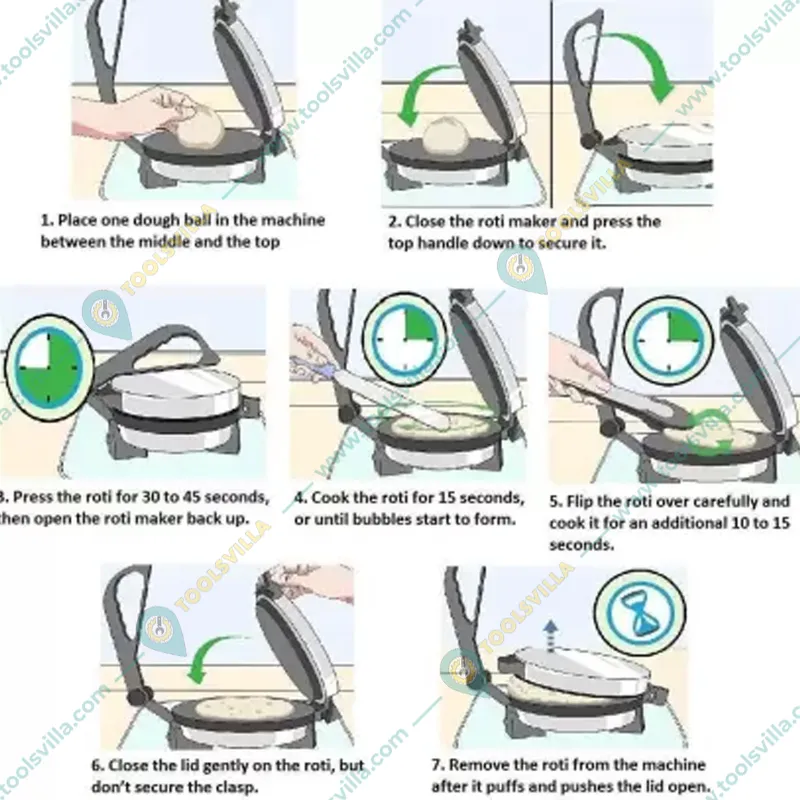  Domestic Stainless Steel Electric Chapati Maker, 900W 