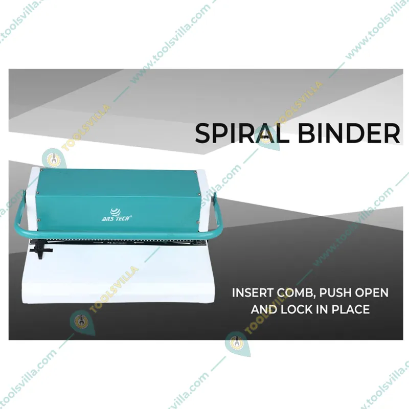 Ars Tech A4 39 Holes Spiral Binder Machine (White/Green)