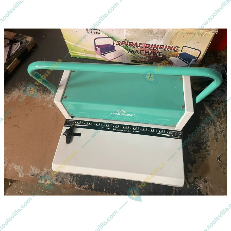Ars Tech A4 39 Holes Spiral Binder Machine (White/Green)