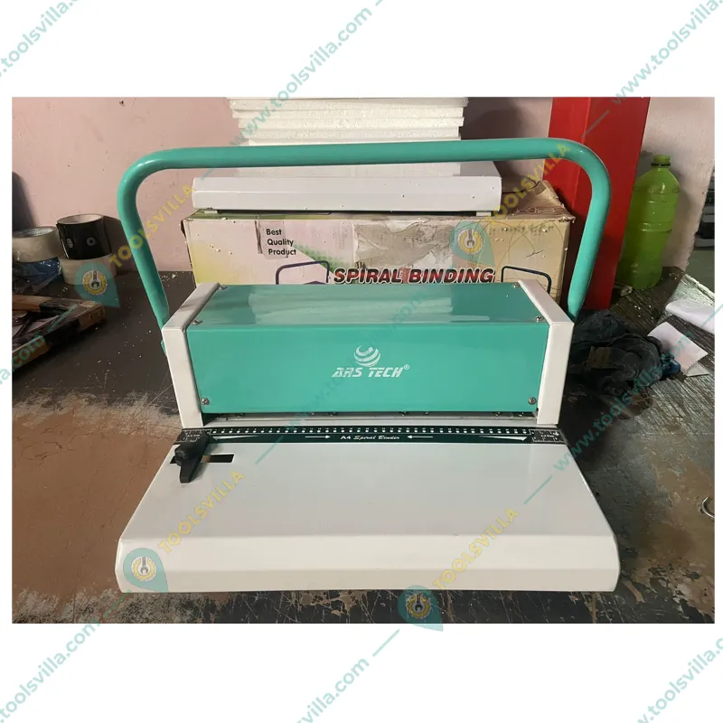 Ars Tech A4 39 Holes Spiral Binder Machine (White/Green)