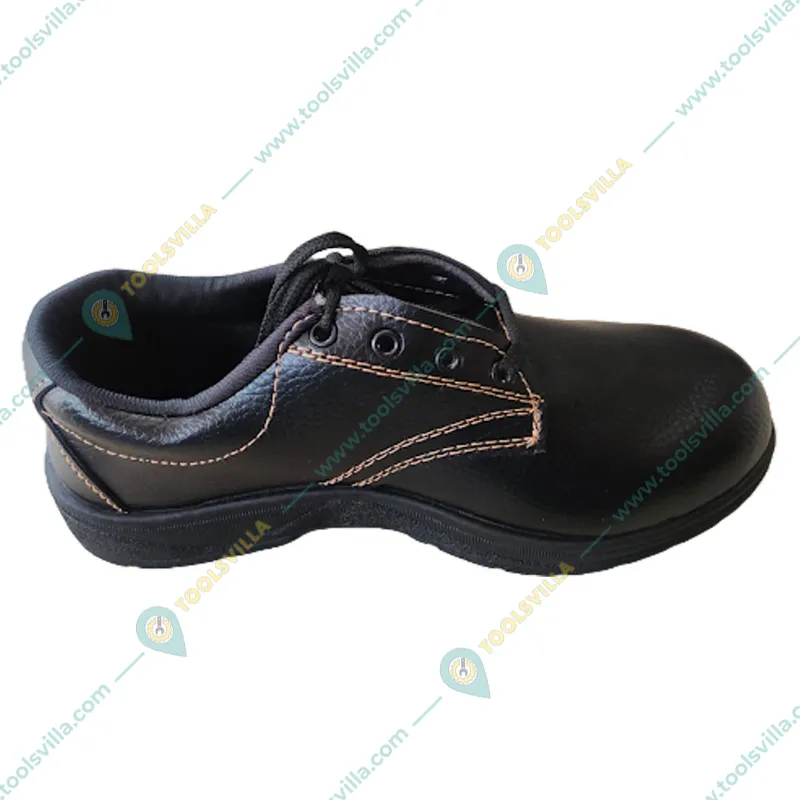 Main-toe Pack of 2 Safety Shoe - PVC Sole, PVC Toe, Synthetic Leather Material(Size-6)