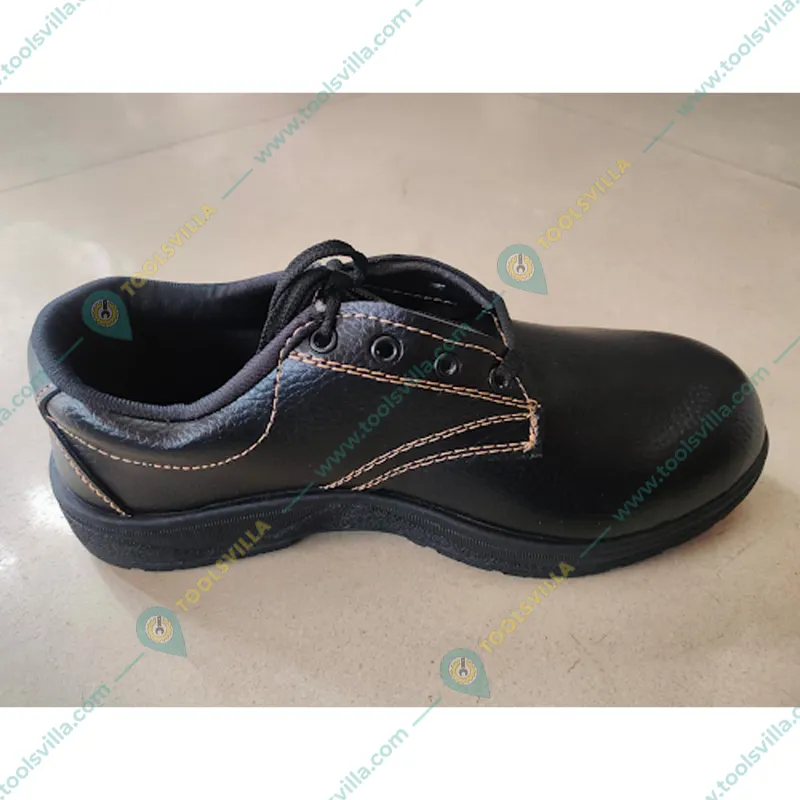 Main-toe Pack of 2 Safety Shoe - PVC Sole, PVC Toe, Synthetic Leather Material(Size-6)