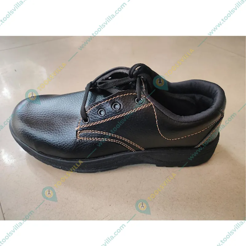 Main-toe Pack of 2 Safety Shoe - PVC Sole, PVC Toe, Synthetic Leather Material(Size-6)