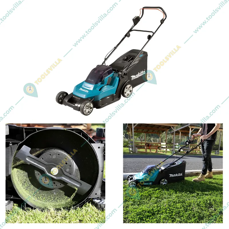 Makita DLM432CT2 18Vx2 (36V) LXT 17" Cordless Lawn Mower Kit with Two Batteries with 17 inch Cutting Width