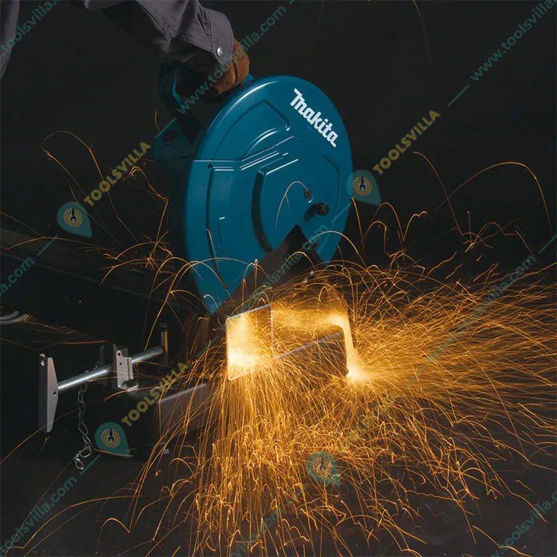 Makita 355 mm (14 inch) 2200 Watt Portable Cut-Off Saw With Abrasive Cut-Off Wheel, 3800 RPM (LW1401)