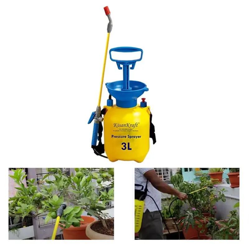 Kisankraft KK-PS3000, 3L Garden Pressure Sprayer For Watering Plants and Pesticides Spraying in Fields (Pack of 1)