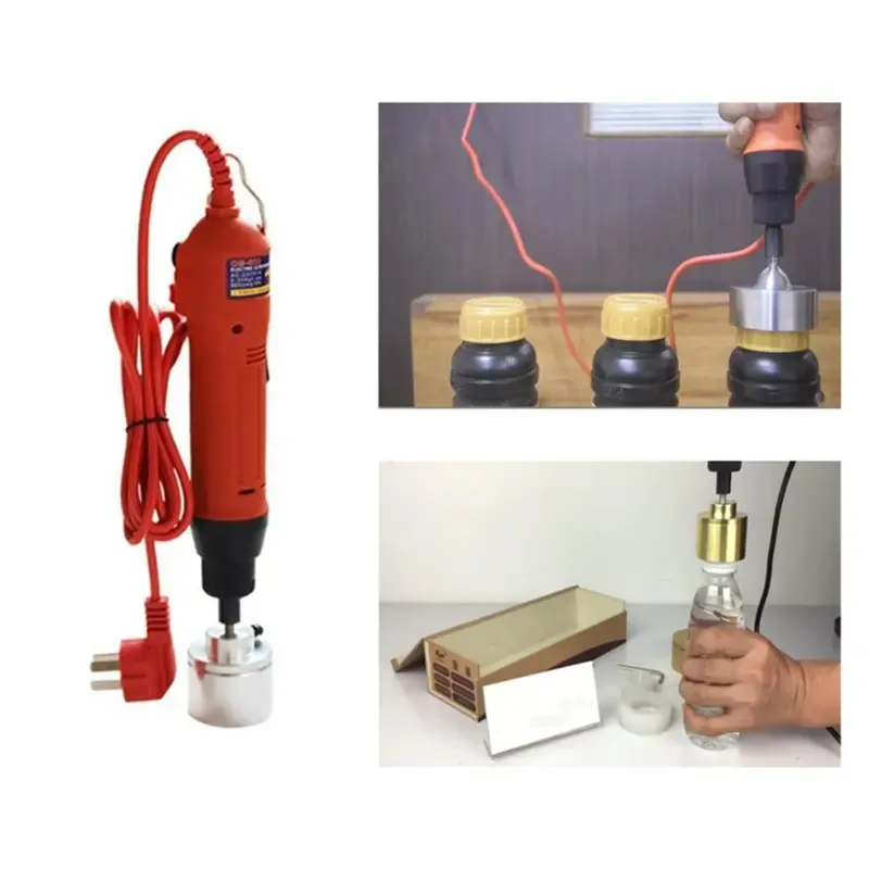 Manual Portable Bottle Cap Sealer for Round Bottles | Business & Industrial Electric Capping Machine, 10-50 mm Dia