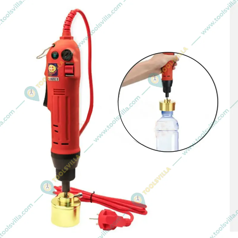 Manual Portable Bottle Cap Sealer for Round Bottles | Business & Industrial Electric Capping Machine, 10-50 mm Dia