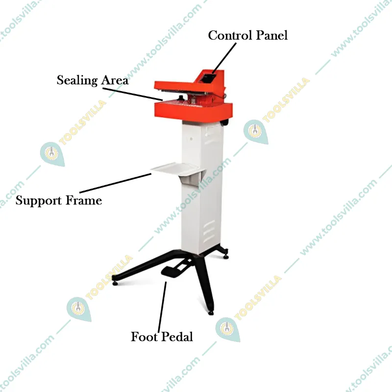 Foot /Pedal 12 Inch Hot Bar Sealer (12 x 5 mm) 200 W