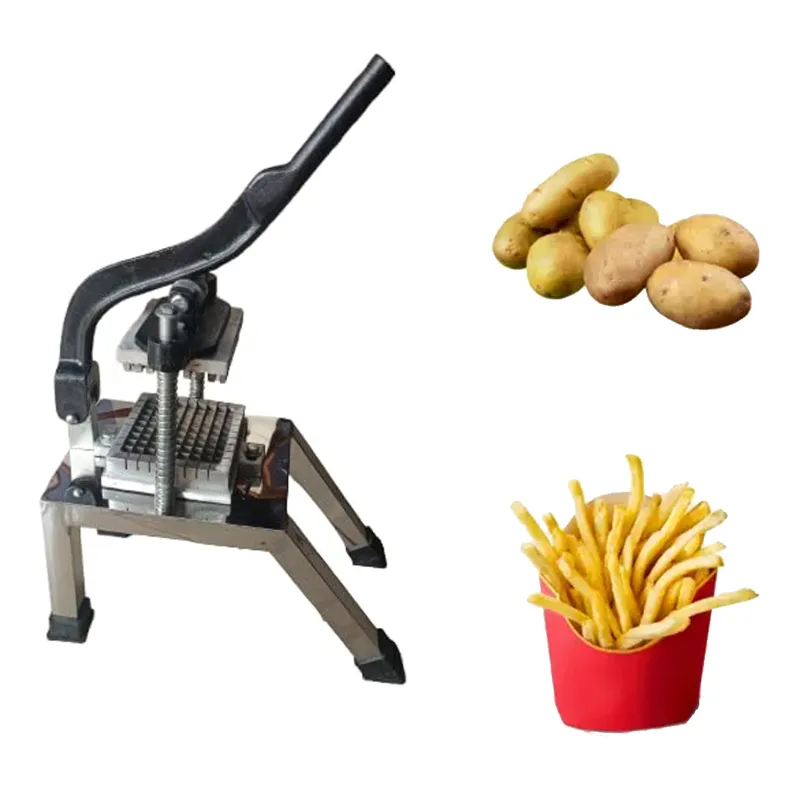 Manual 10 mm French Fries Cutter Machine | Finger Chips Cutter with Long Handle for Home, Restaurants & Hotels