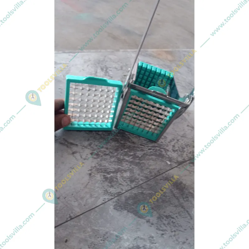 Manually Operated French Fries Making Machine with Free Peeler, Stainless Steel Body