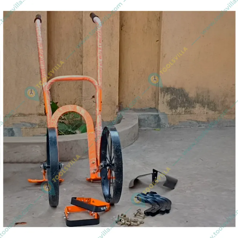 Mahan MHAWH Manual High Arc Wheel Hoe with Oscillating Hoe 6 Inch (2 nos), Plow Set, Cultivation Teeth (4 Nos.)