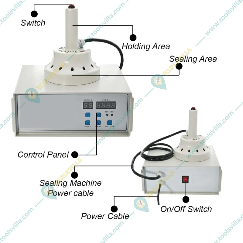 20 to 100 mm Manual Induction Sealer
