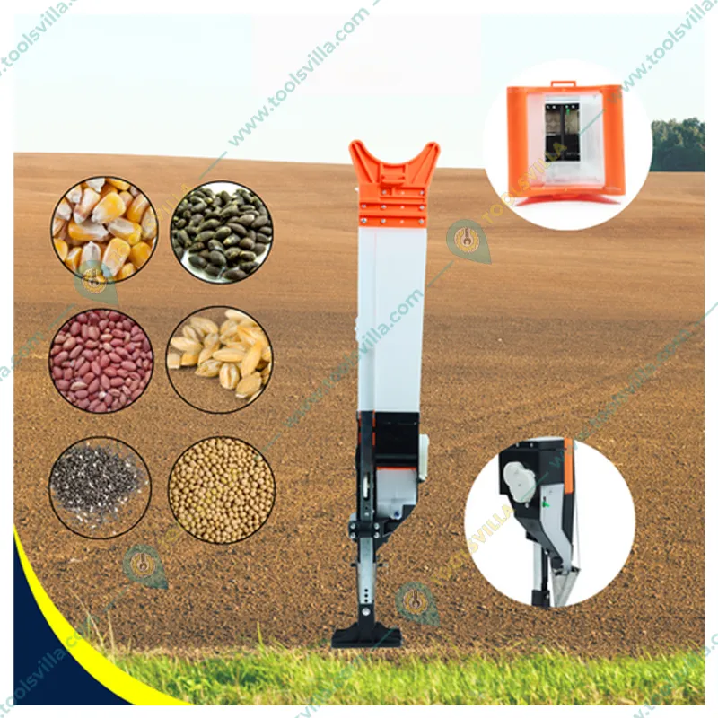 Agricultural Seeding Tool Plant Seeder Single Barrel Hand Operated Seeding Machine With Adjustable Plant Seed Spreader