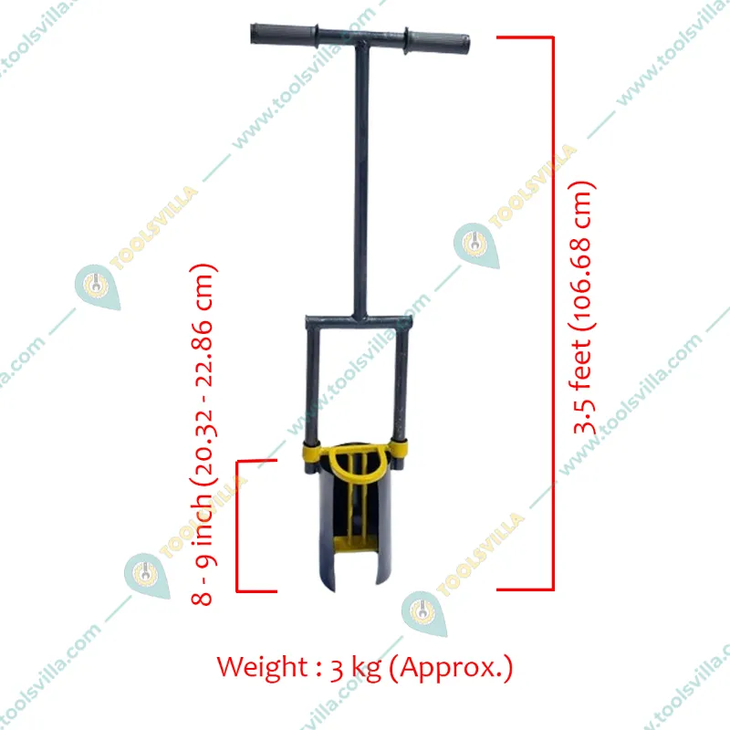 Manual Operated-Mild Steel Plant Transplanter of 3.5 feet | Used to Transplant Seedlings  in Agriculture