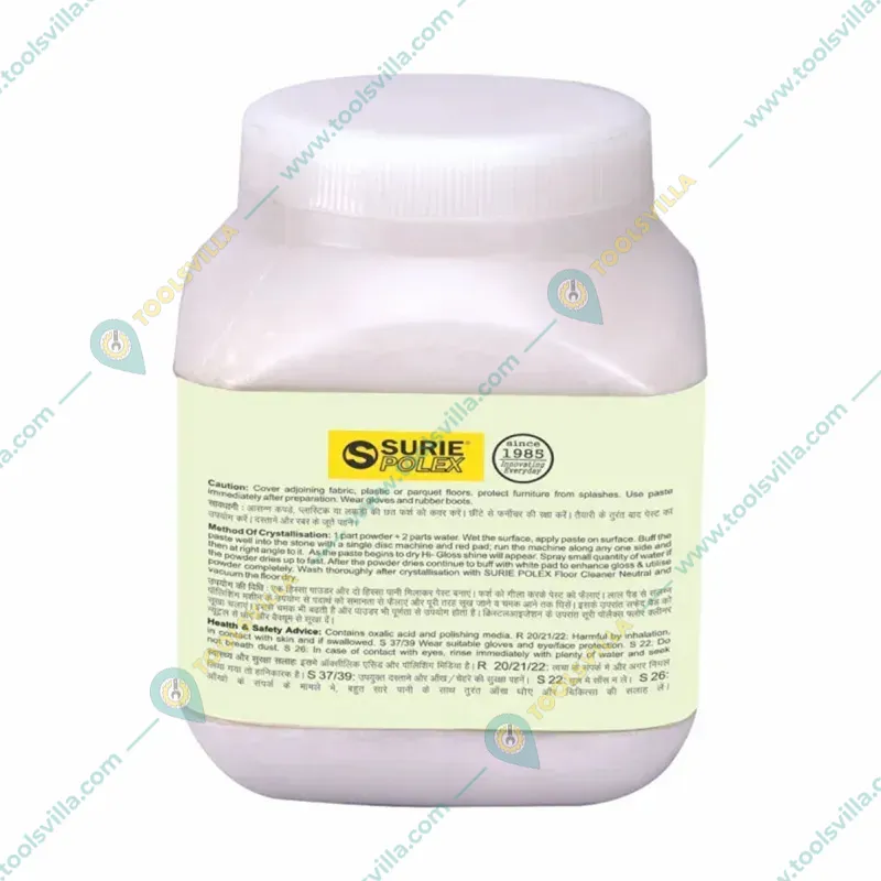 Surie Polex 500 gram Z-XTRA Hi-Gloss Crystallizer Powder for Marble, Mosaic to Provide Mirror-Like Finish to Marble Surfaces