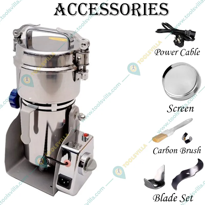 Heavy Duty 500gm Electric Dry Masala & Herbs Grinder Swing Type 2300W