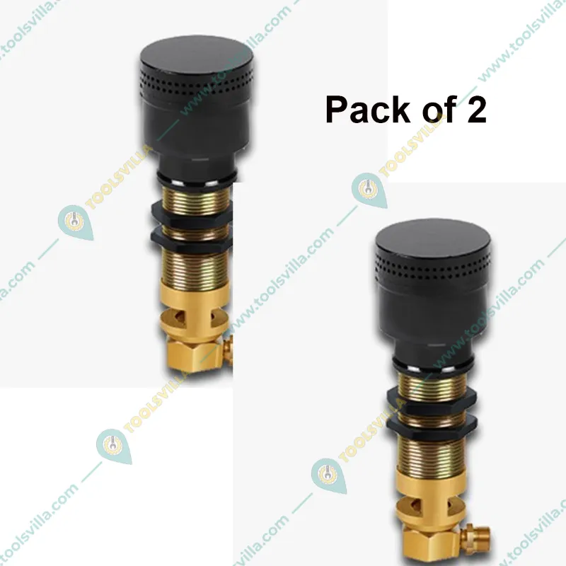 Pack of 2 Moon (M 22) Side Drilled Gas Burner With Heavy Assembly 