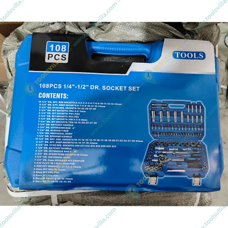 Premium Quality 108 Pcs Mechanic Socket Tool Kit Set with Toolbox