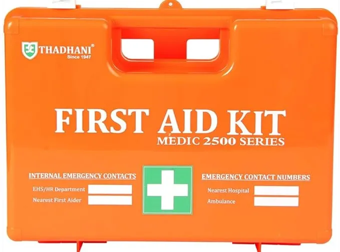 Thadhani Medic 2500 Series High Visibility First Aid Kit for Home, Office and Industrial Uses
