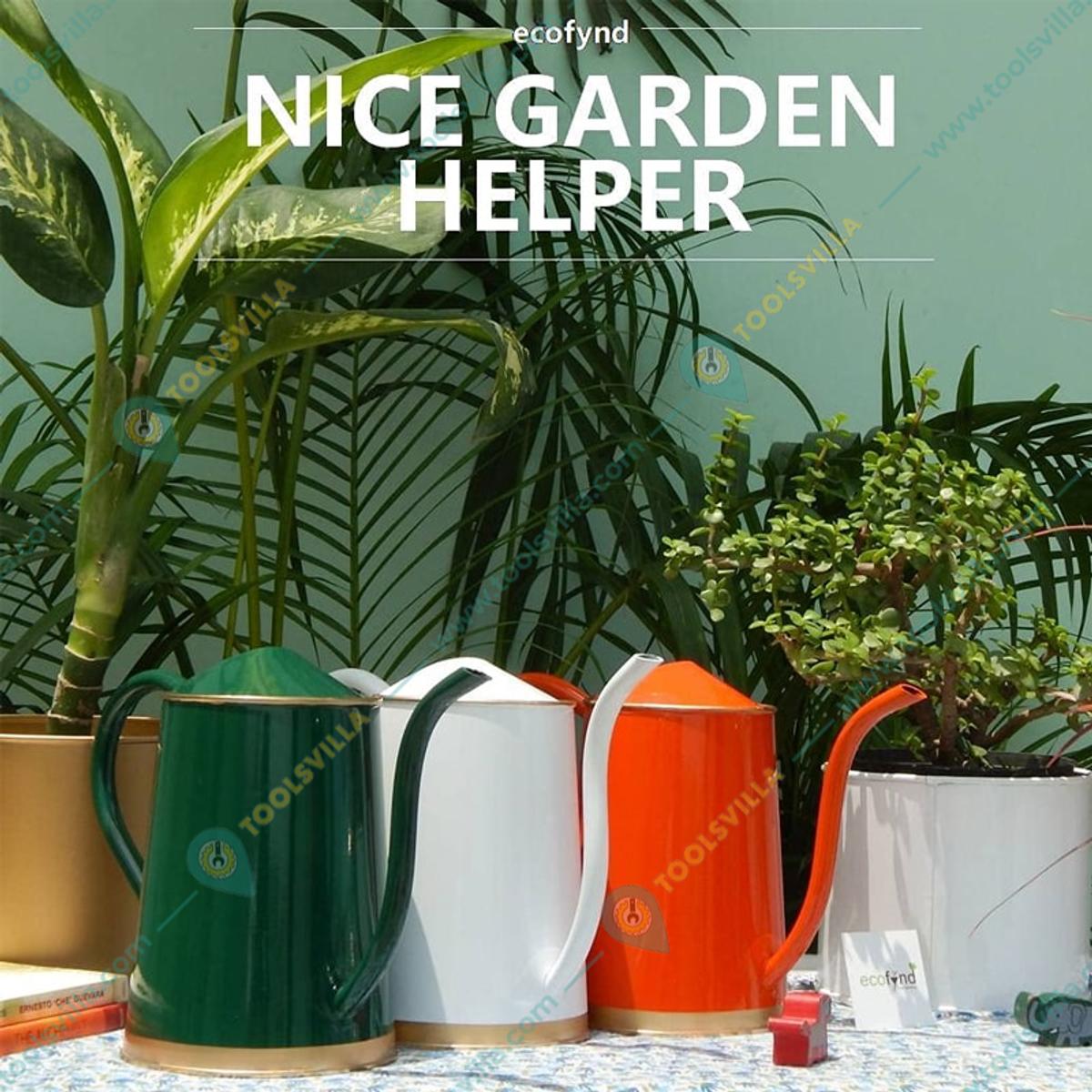 Ecofynd Green Liter Metal Watering Can