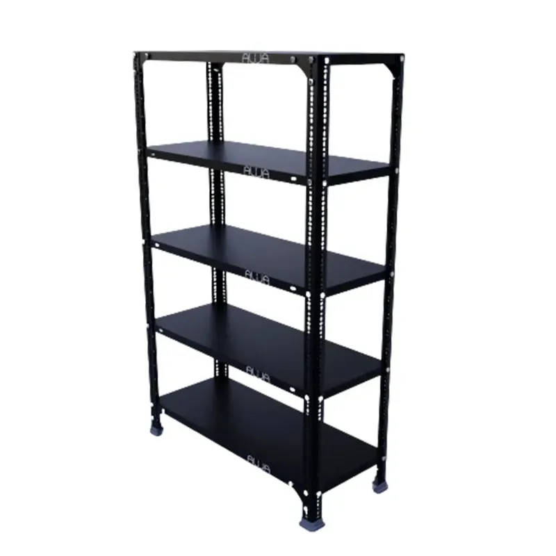 ALIJA 48 x 29 x 12 Inch 5 Shelves Multipurpose Storage Rack With Accessories(Gauge-24 Gauge Shelves & 18 Gauge Angle,Color-Black)