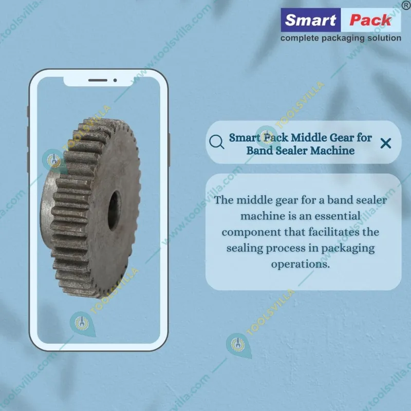 Smart Pack 2 Pcs Middle Gear for Packaging of Band Sealer Machine’s Spare Parts