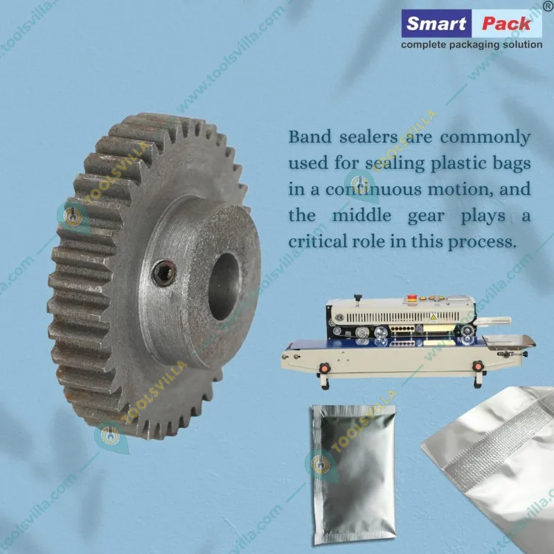 Smart Pack 2 Pcs Middle Gear for Packaging of Band Sealer Machine’s Spare Parts
