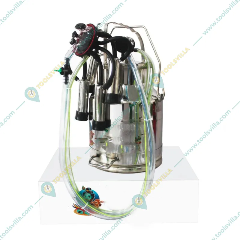 Godhan Gs-200 Oil Single Bucket Milking Machine For 15-20 Cows with Free Accessories